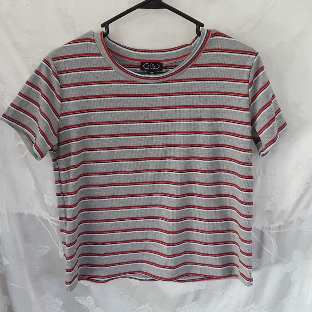 🔥Striped Crop Top